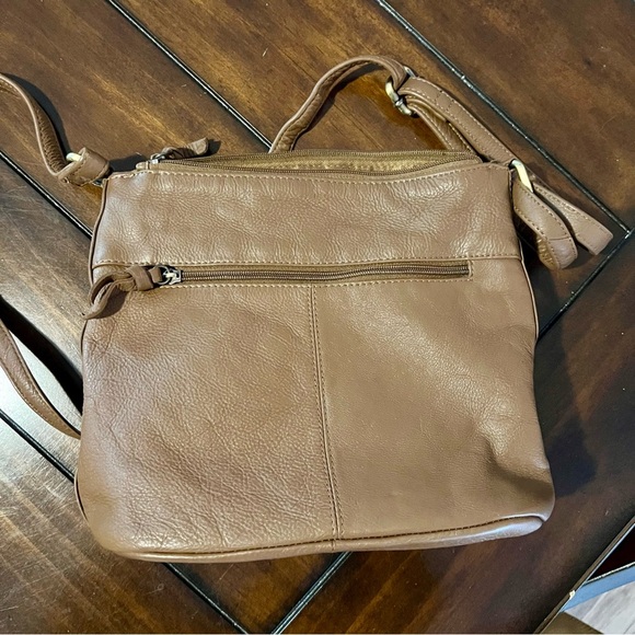 Vintage Great American Leatherworks Brown Crossbody Bag with Adjustable Strap - Picture 8 of 10